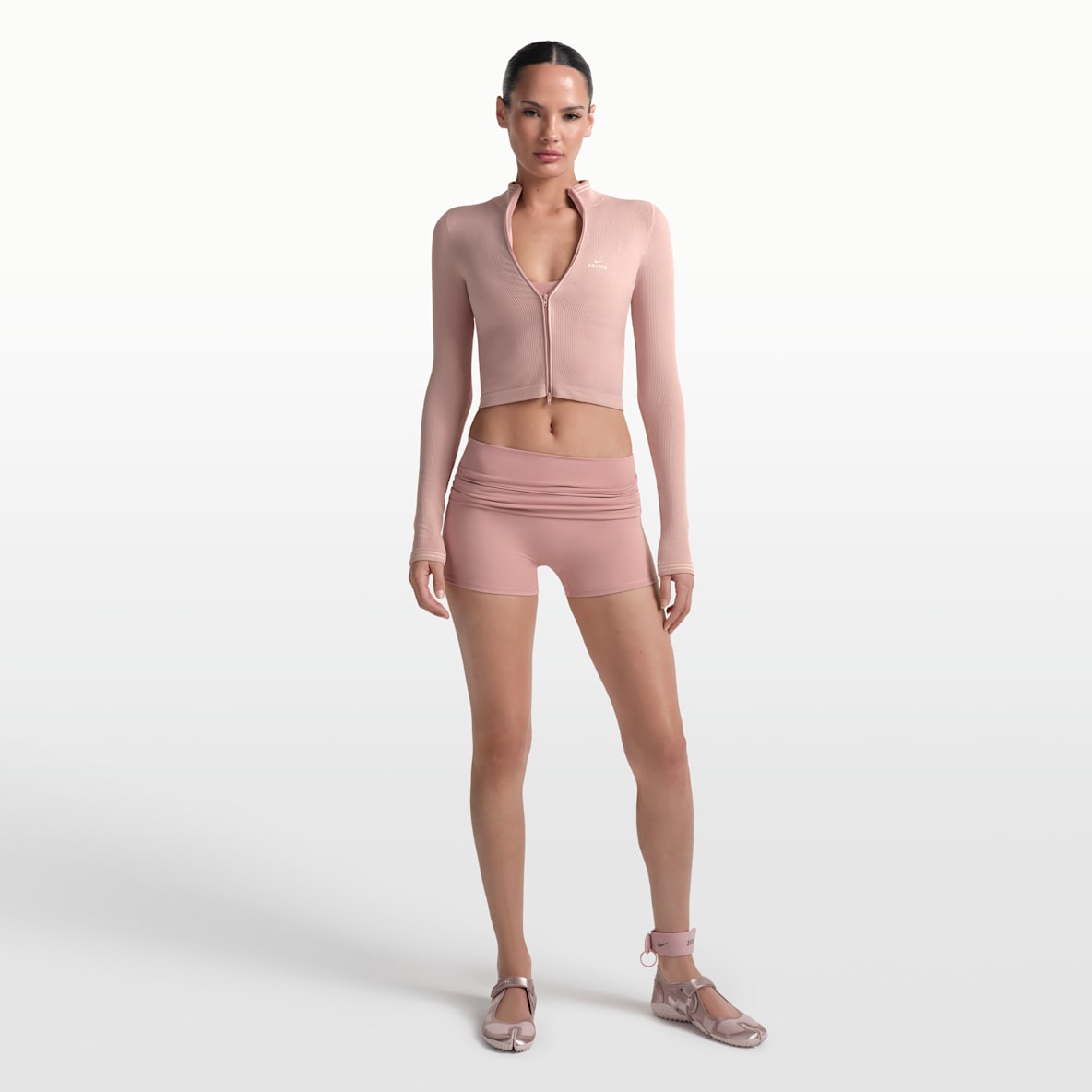 NikeSKIMS Matte Women's 3" Fold-Over Waistband Shorts