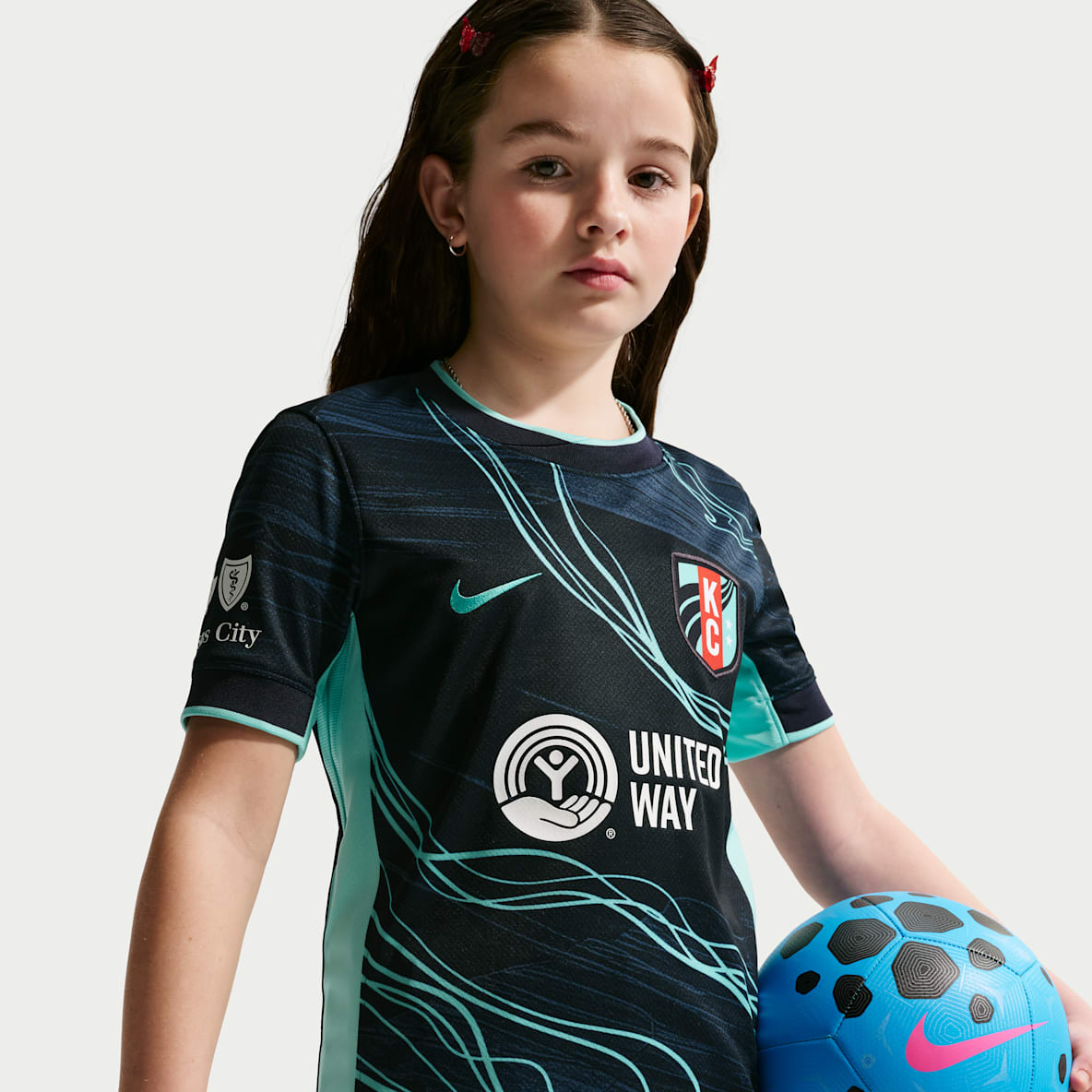 Kansas City Current Stadium Away Big Kids' Nike Dri-FIT NWSL Replica Jersey