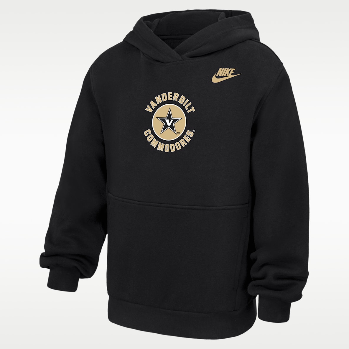 Vanderbilt Commodores Club Big Kids' Nike Pullover Fleece Hoodie