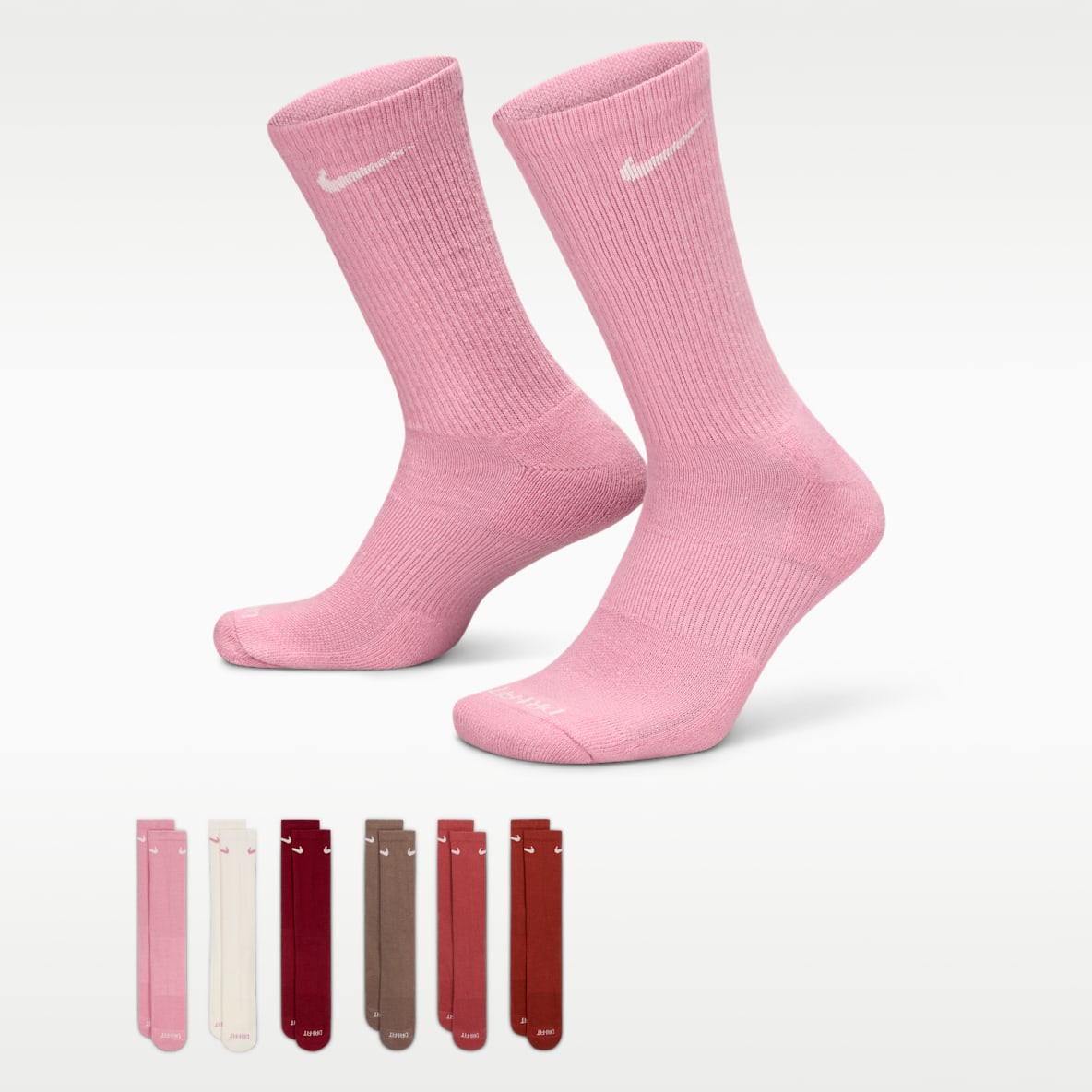 Nike Everyday Plus Cushioned Chaussettes de training mi-mollet (6 paires)