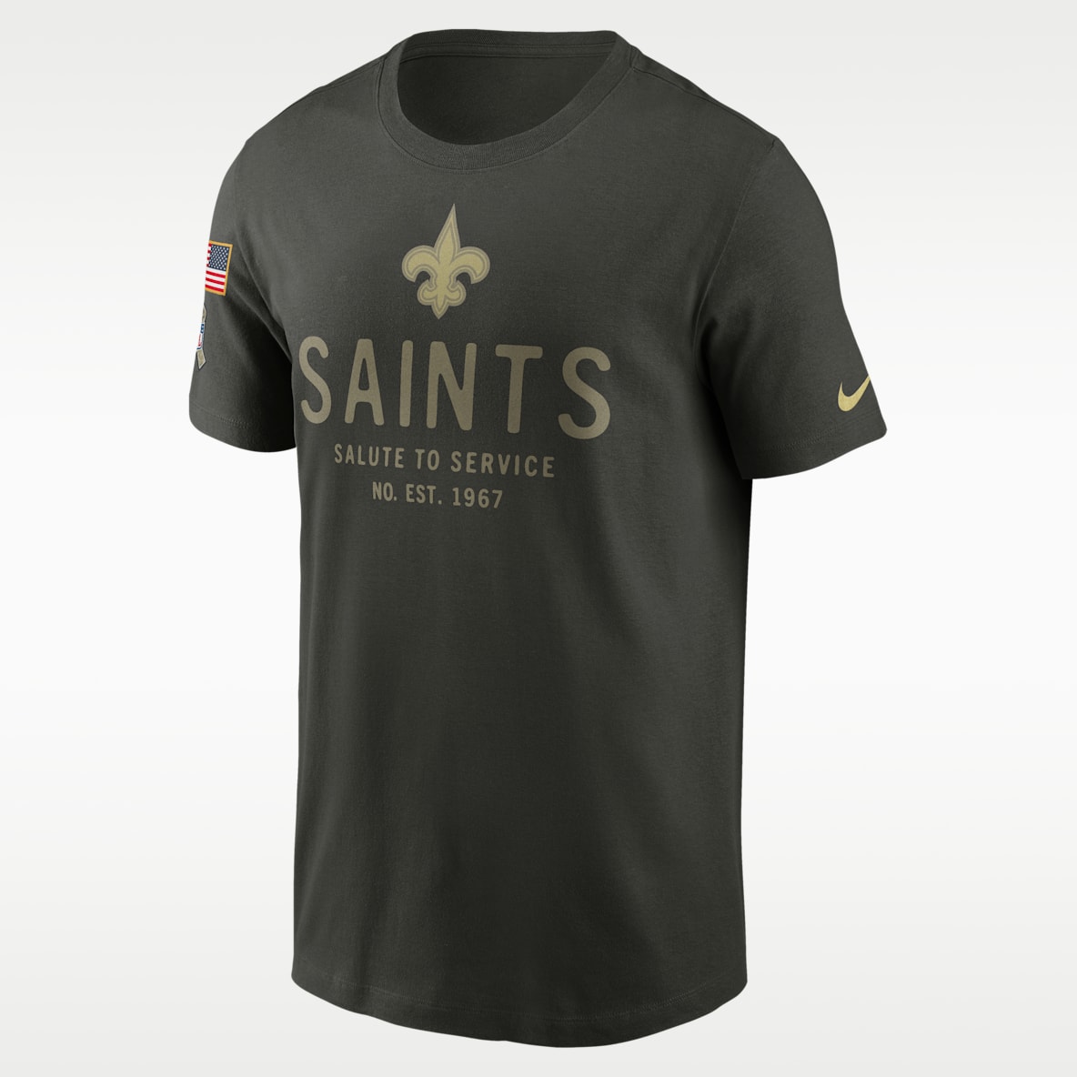 New Orleans Saints Salute to Service Sideline Primary Edge Men's Nike Dri-FIT NFL T-Shirt