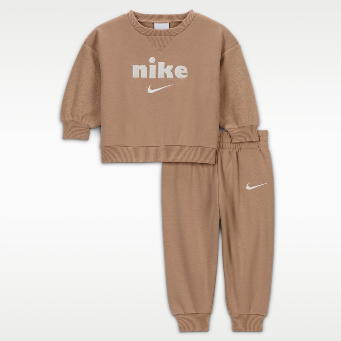 Nike Cozy Comfort Kétrészes, kerek nyakkivágású pulóverszett babáknak (12–24 hónapos)