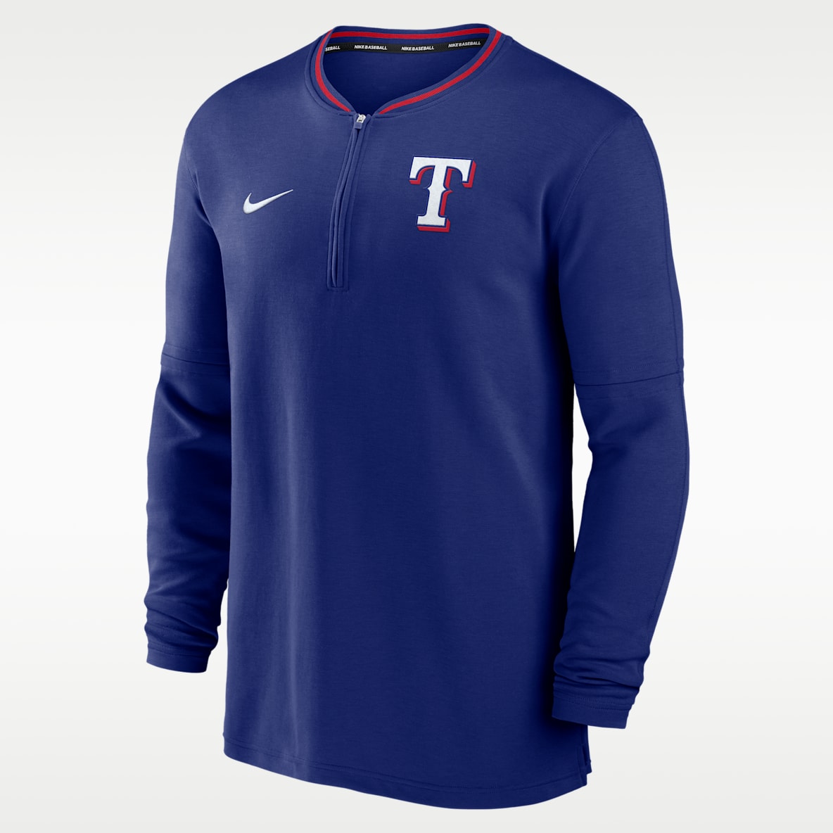 Texas Rangers Authentic Collection Men's Nike Dri-FIT MLB 1/2-Zip Long-Sleeve Top