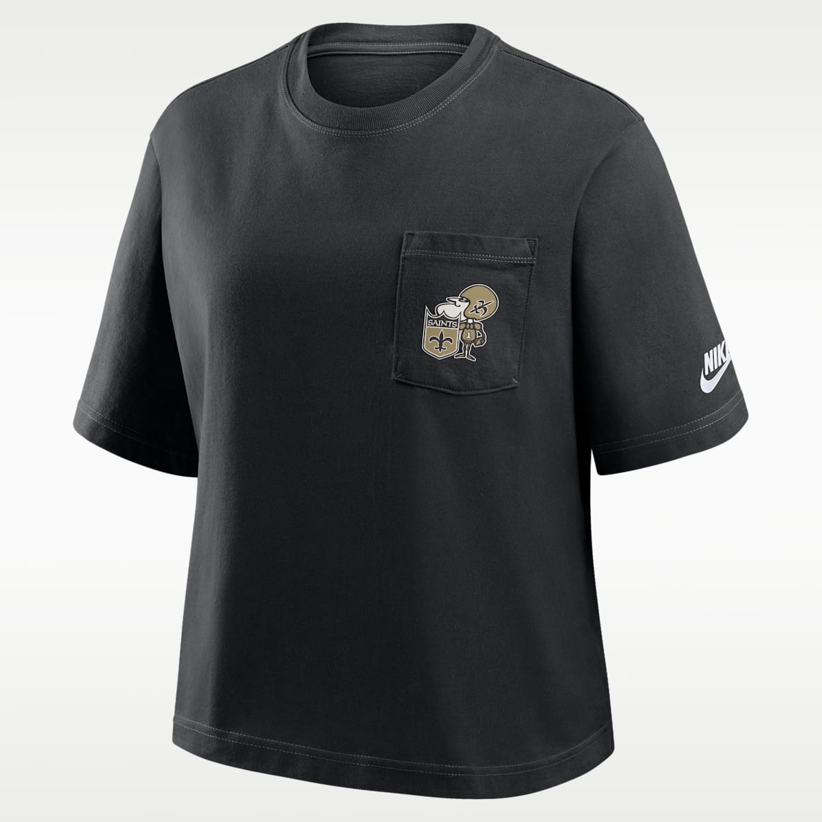 New Orleans Saints Rewind Pocket Boxy Women's Nike NFL T-Shirt