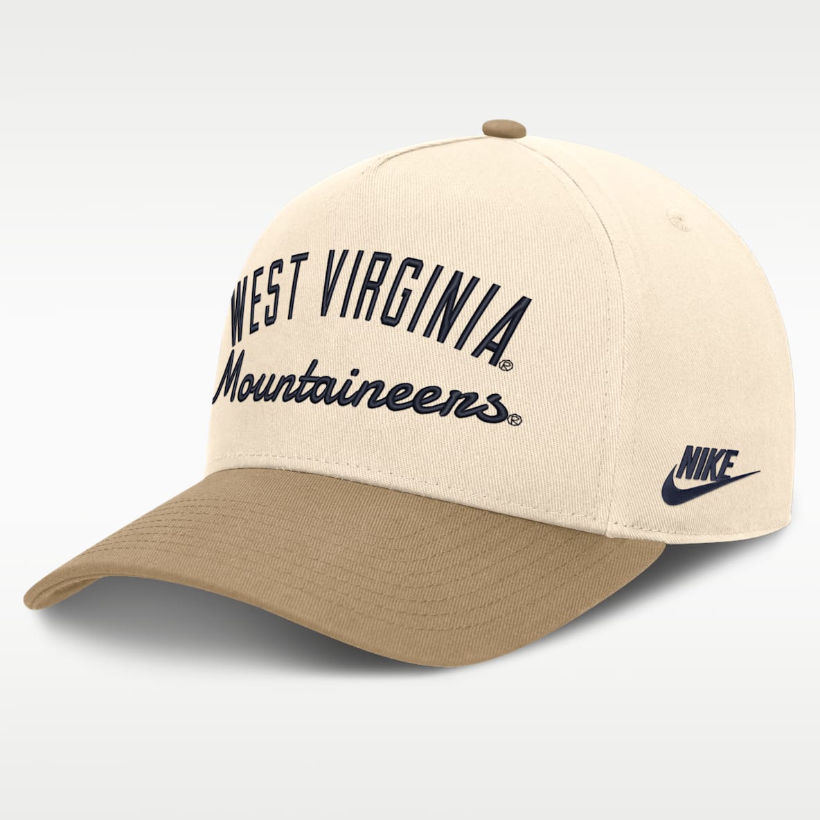 West Virginia Legacy Rise Men's Nike College A-Frame Adjustable Hat