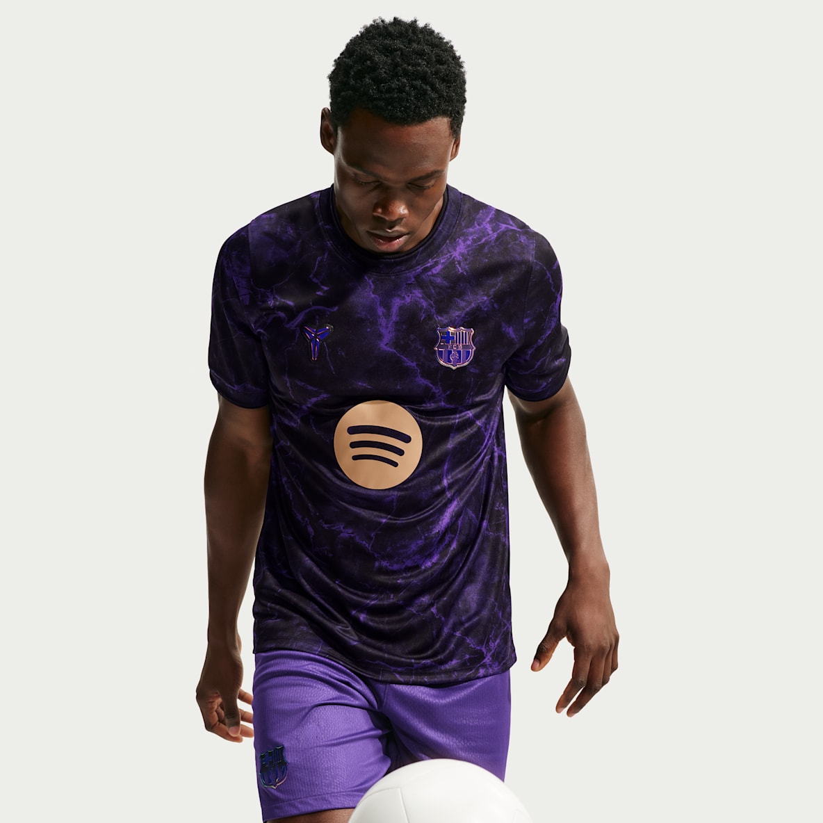 FC Barcelona Extérieur Haut de foot d'avant-match Dri-FIT Kobe pour homme