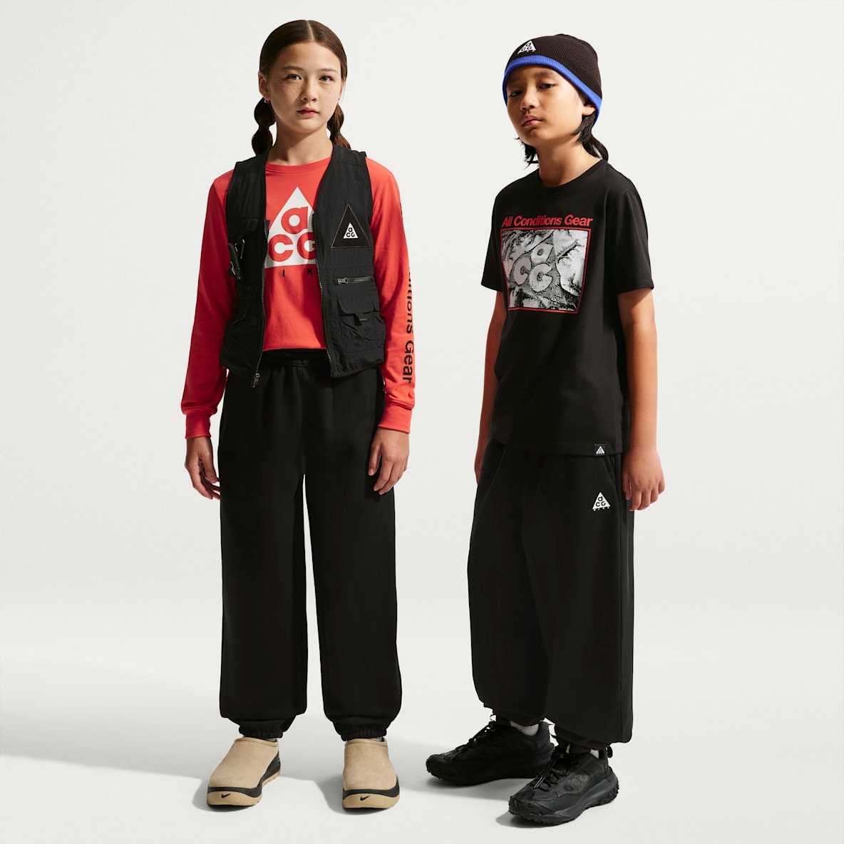 Nike ACG Pants de tejido Fleece de ajuste relajado para niños talla grande