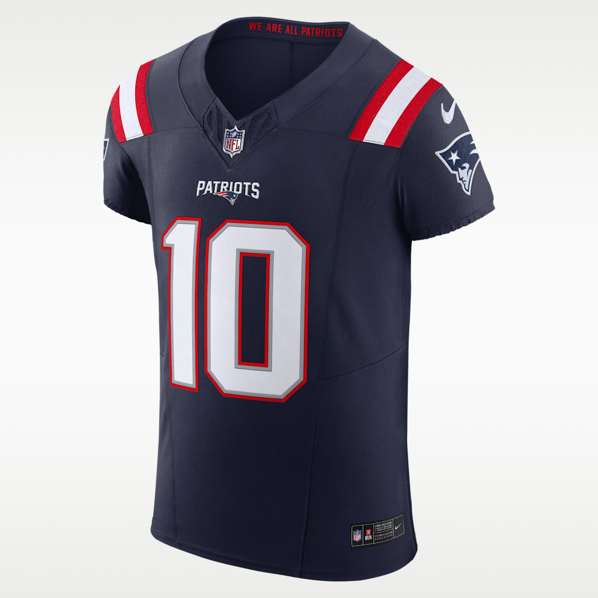 Drake Maye New England Patriots Men's Nike Dri-FIT NFL Elite Jersey