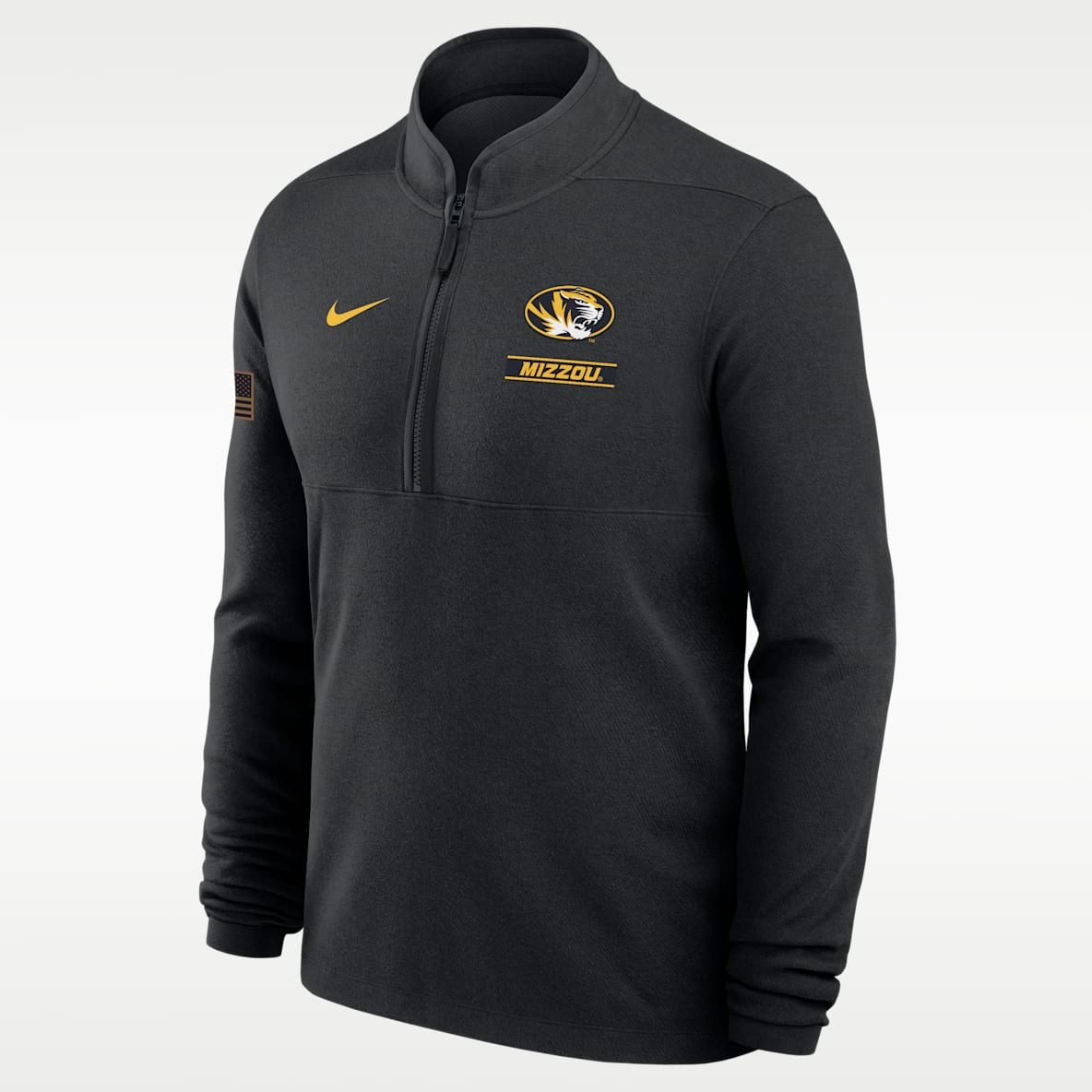 Missouri 2026 Military Appreciation Stride Men's Nike Dri-FIT College 1/2-Zip Long-Sleeve Top