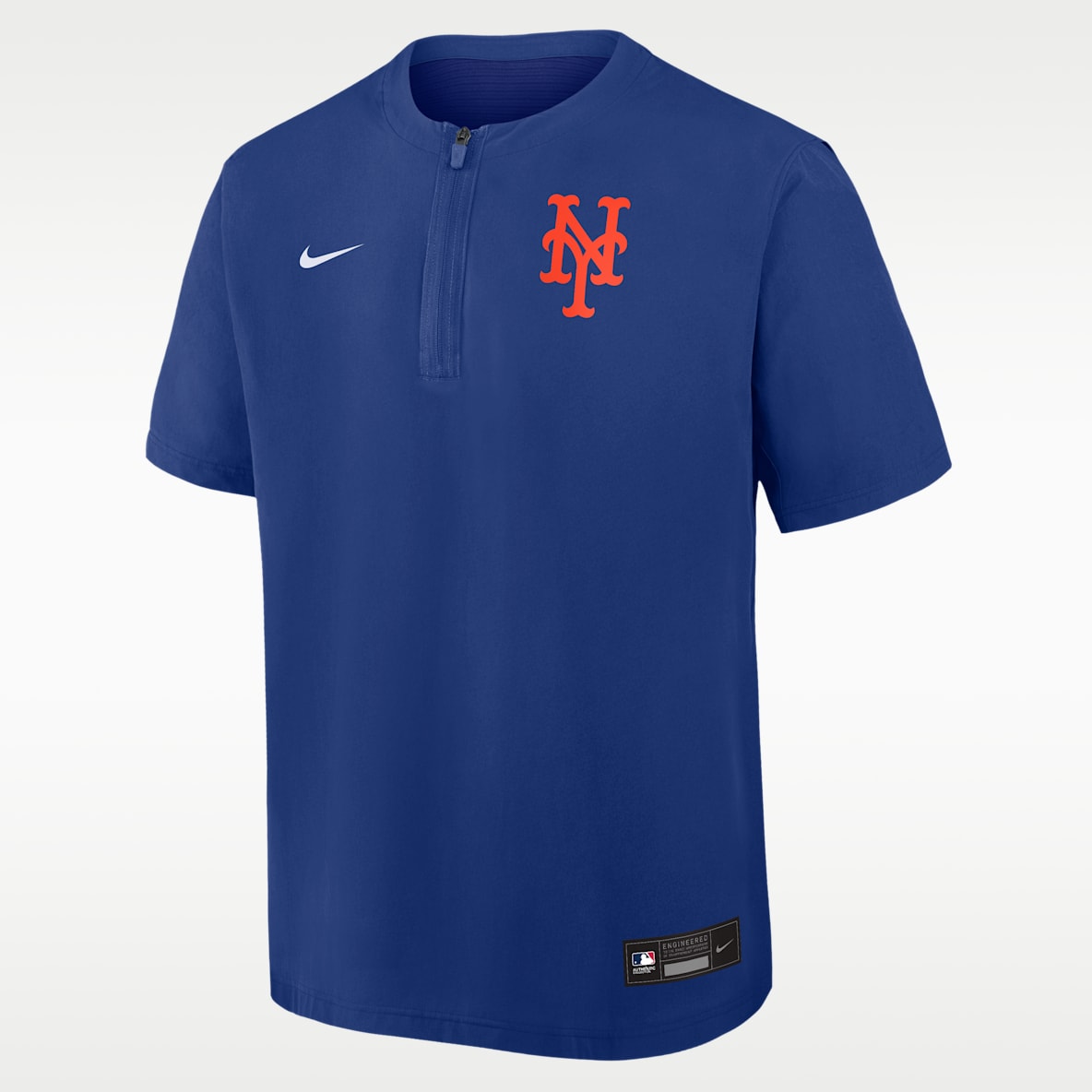 New York Mets Authentic Collection Men's Nike Dri-FIT MLB 1/4-Zip Short-Sleeve Windshirt