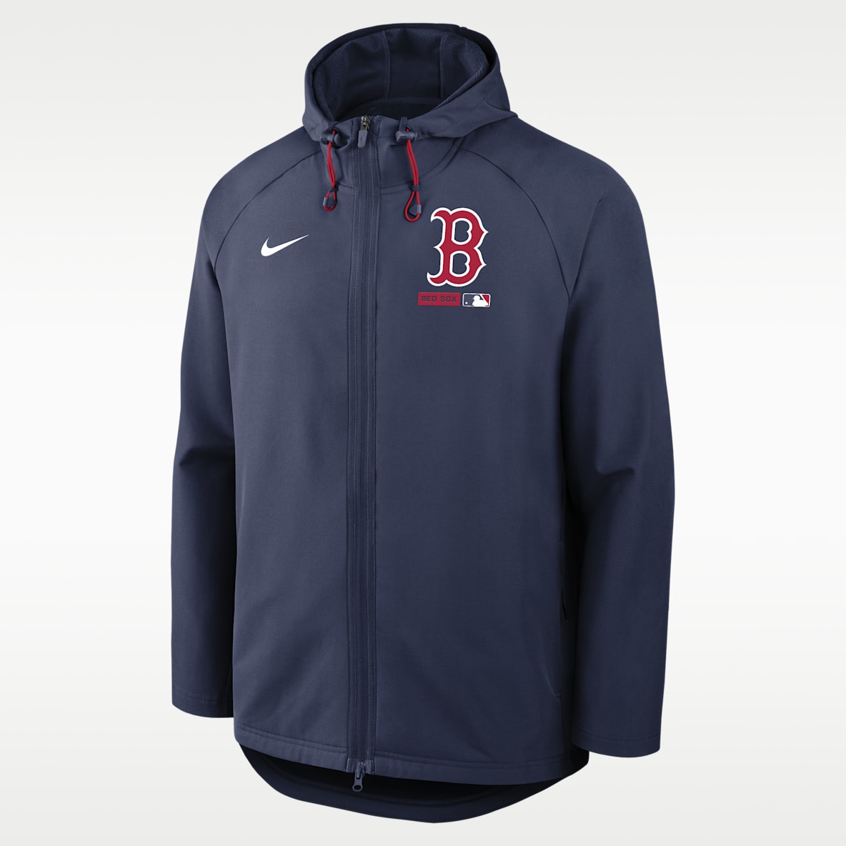 Boston Red Sox Authentic Collection Chamarra con gorro y cierre completo Nike Therma-FIT de la MLB para hombre