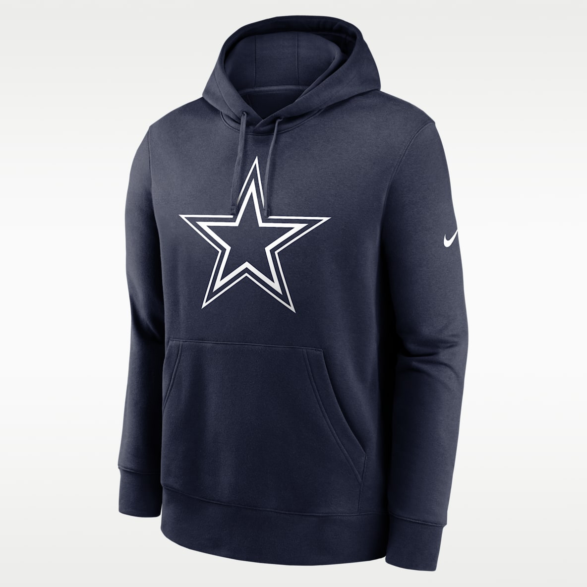 Dallas Cowboys Logo Club Sudadera con gorro sin cierre Nike de la NFL para hombre