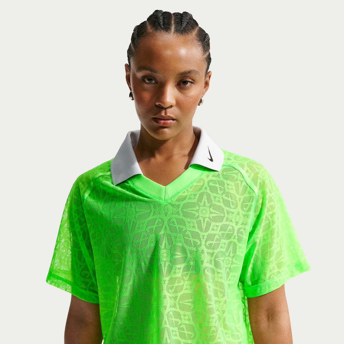 Nike Sportswear Women's Loose Lace Polo Jersey Top