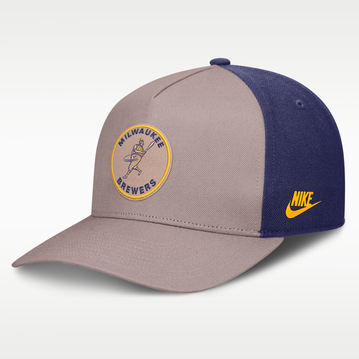Milwaukee Brewers Cooperstown Rise Men's Nike MLB A-Frame Adjustable Hat