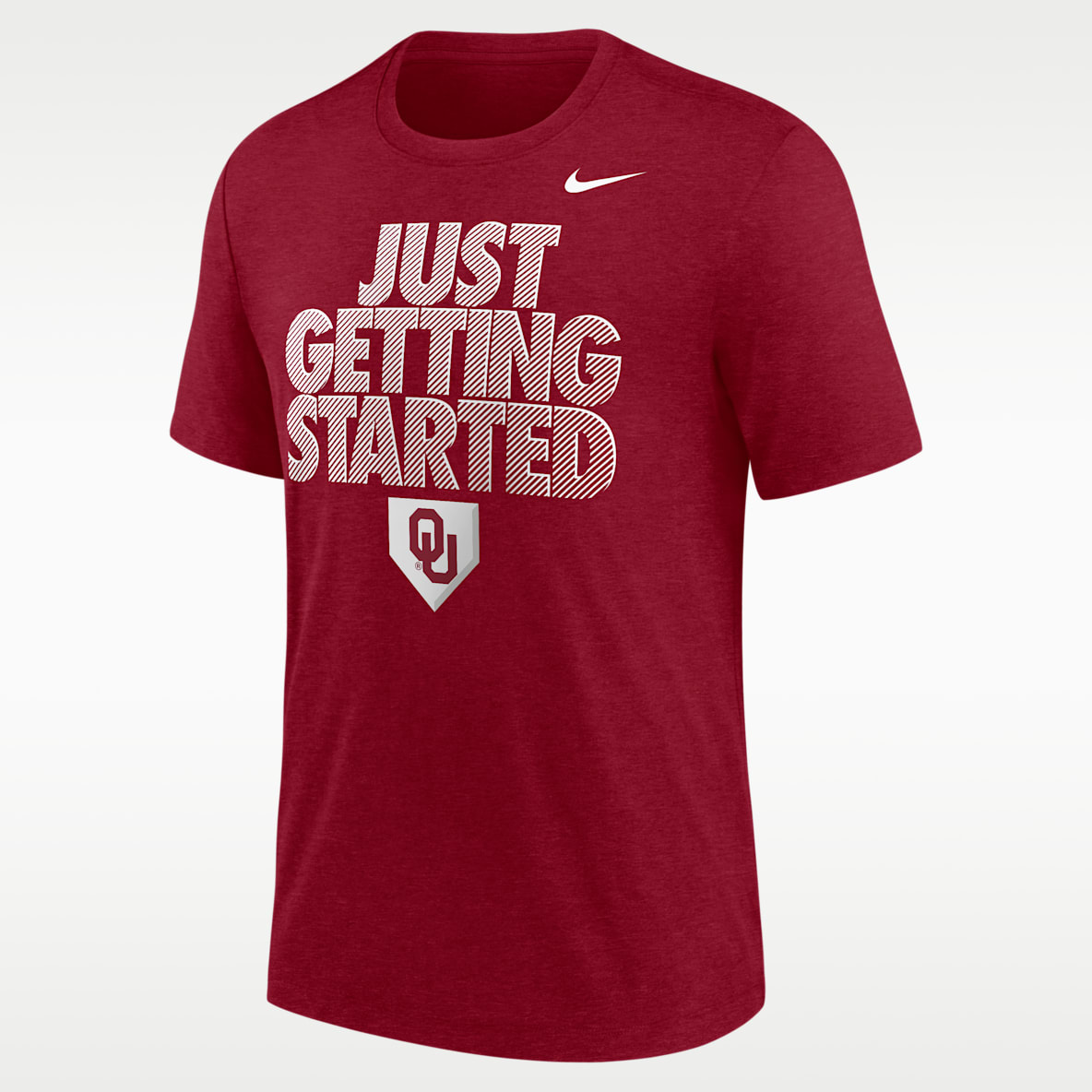 Nike College (Oklahoma Sooners) Playera de béisbol de manga corta para hombre