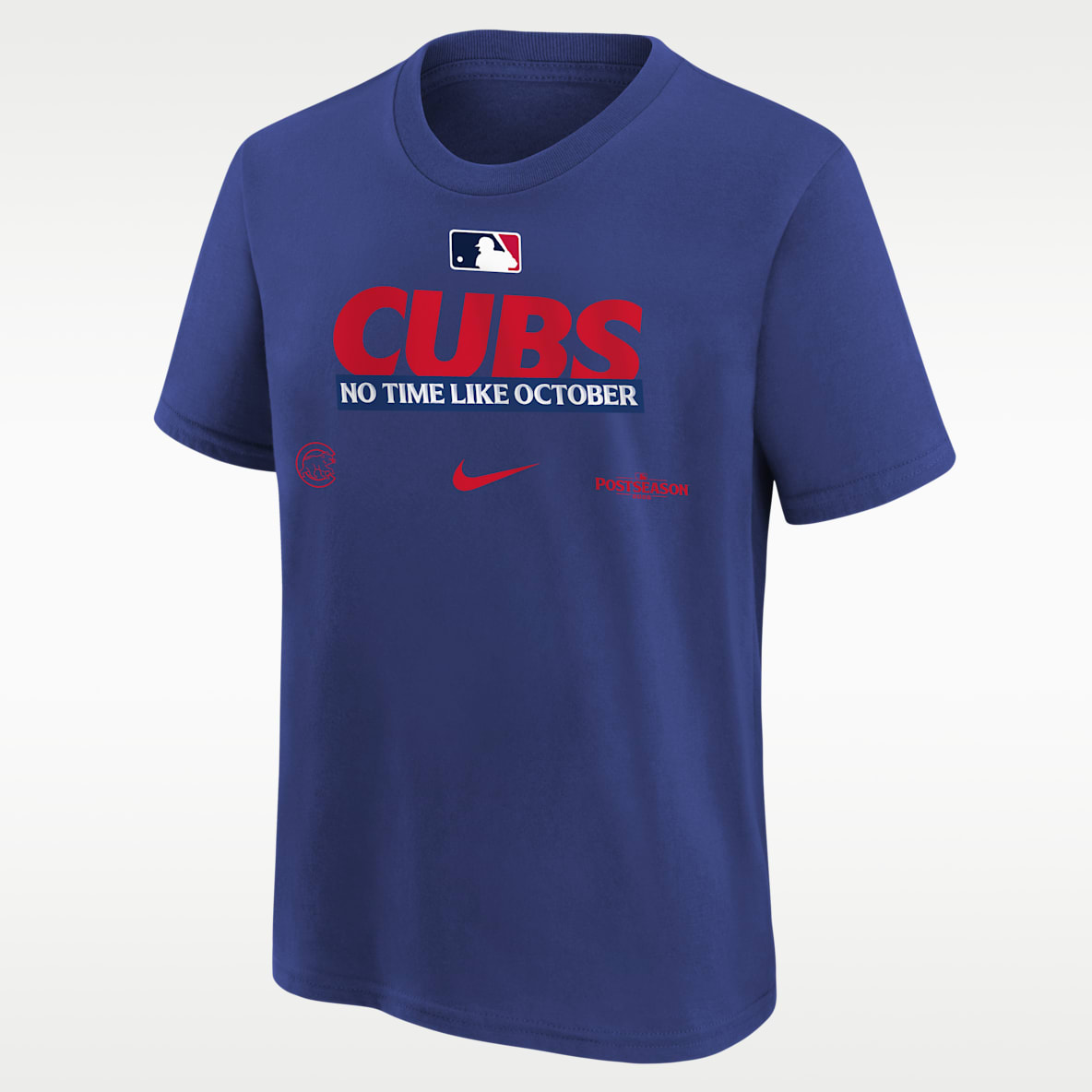 Chicago Cubs 2026 Postseason Authentic Collection Playera Nike de la MLB para niños talla grande