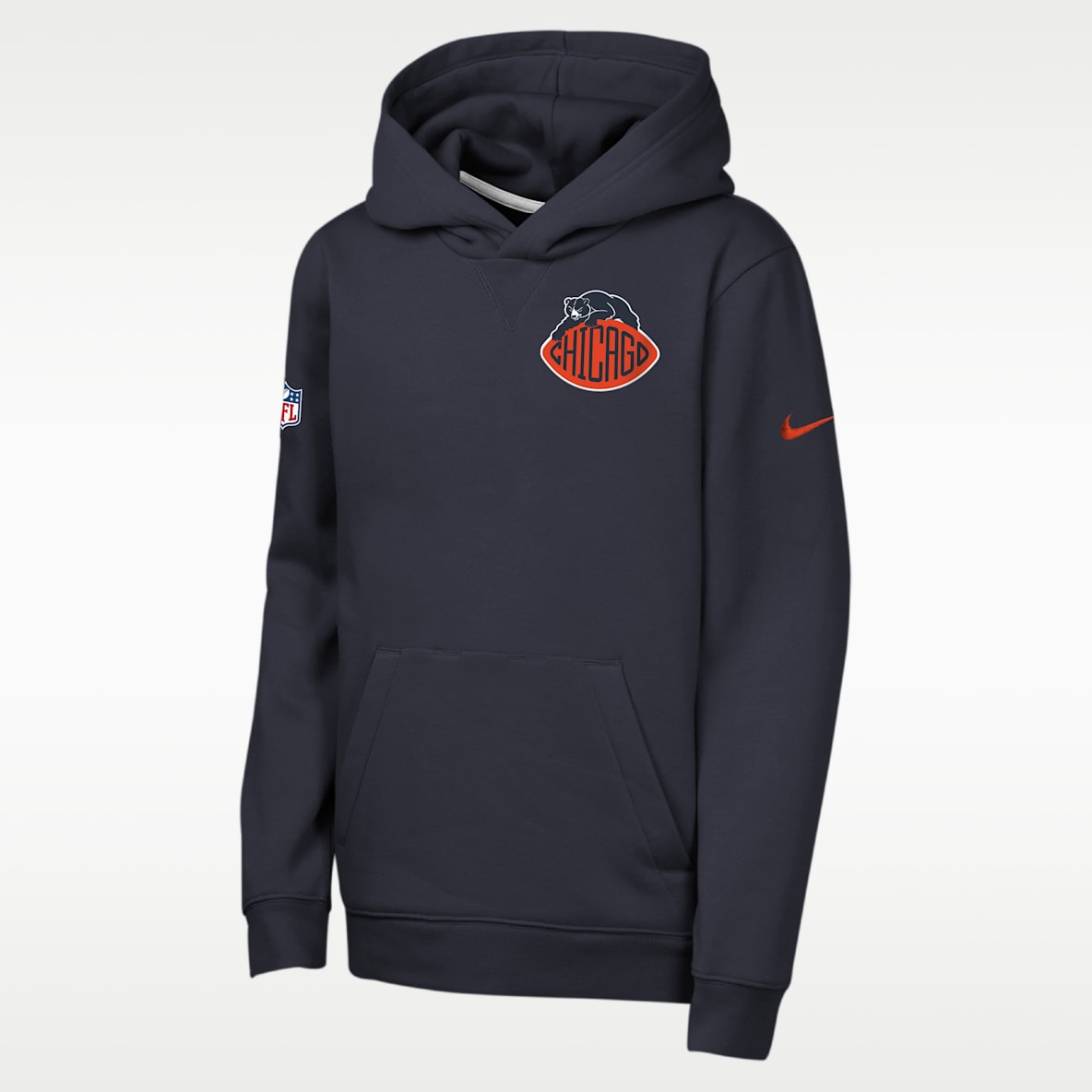 Chicago Bears Rivalries Collection Sideline Club Big Kids' Nike NFL Pullover Hoodie