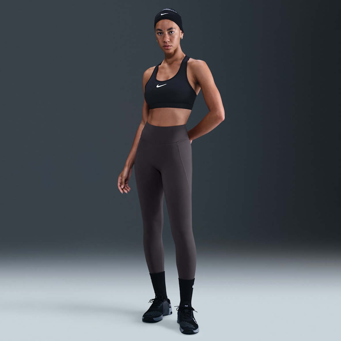 Nike Universa Women's High-Waisted Full-Length Leggings with No Front Seam