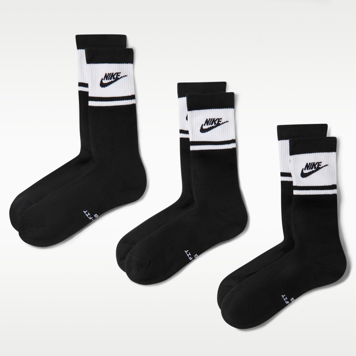 Nike Everyday Elevated Crew sokken (3 paar)