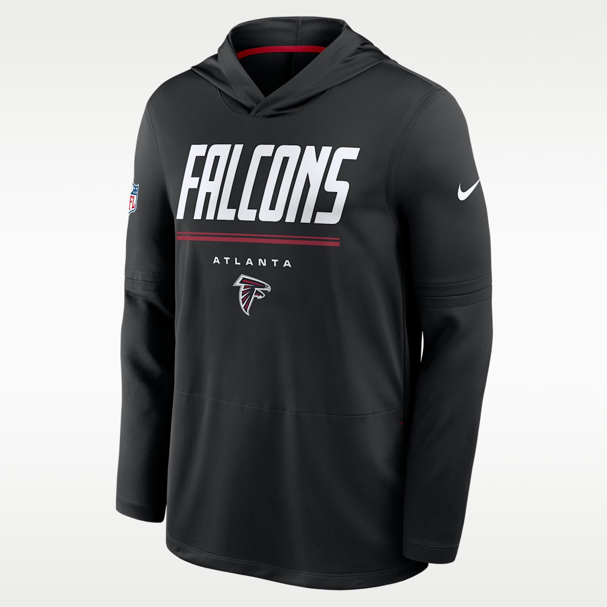 Atlanta Falcons Sideline Men's Nike Dri-FIT NFL Long-Sleeve Hooded Top