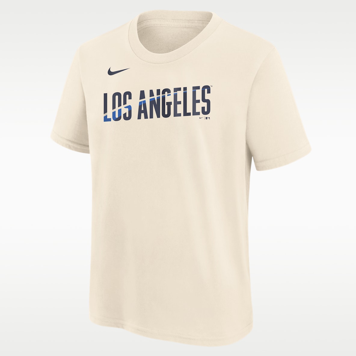 Los Angeles Dodgers City Connect Wordmark Playera Nike de la MLB para niños talla grande