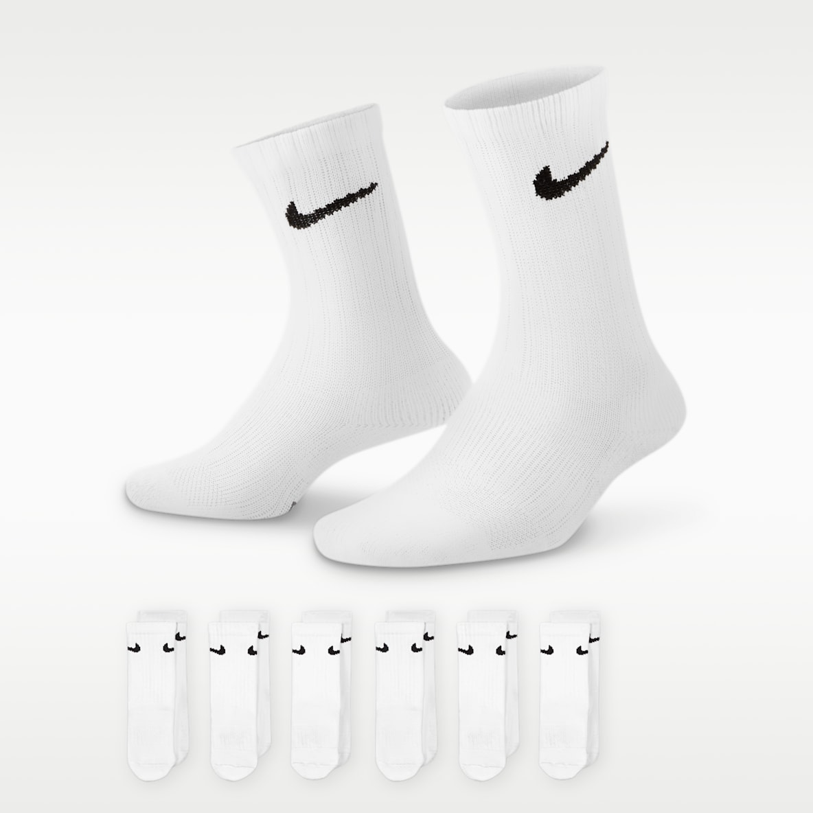 Nike Dri-FIT Performance Basics Calcetas para niños talla pequeña (6 pares)