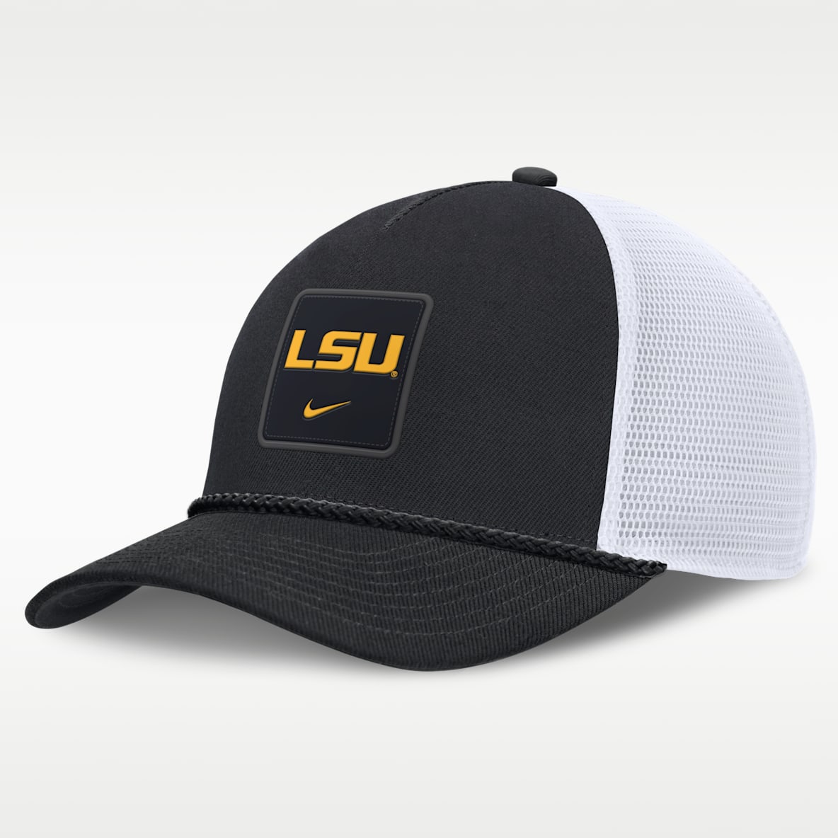 LSU Sideline Gameday Rope Men's Nike College Trucker Adjustable Hat