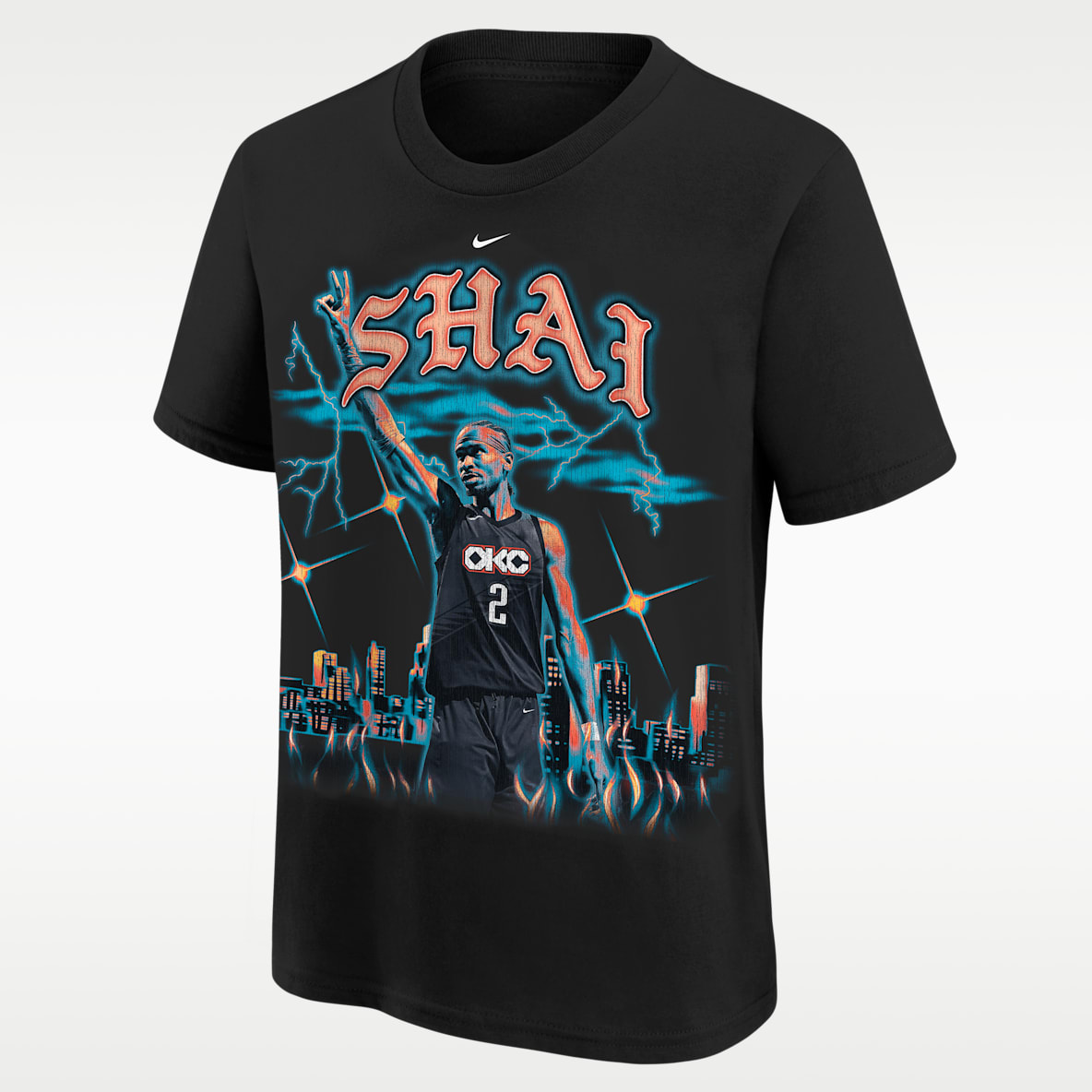 Shai Gilgeous-Alexander Oklahoma City Thunder City Edition Big Kids' Nike NBA T-Shirt