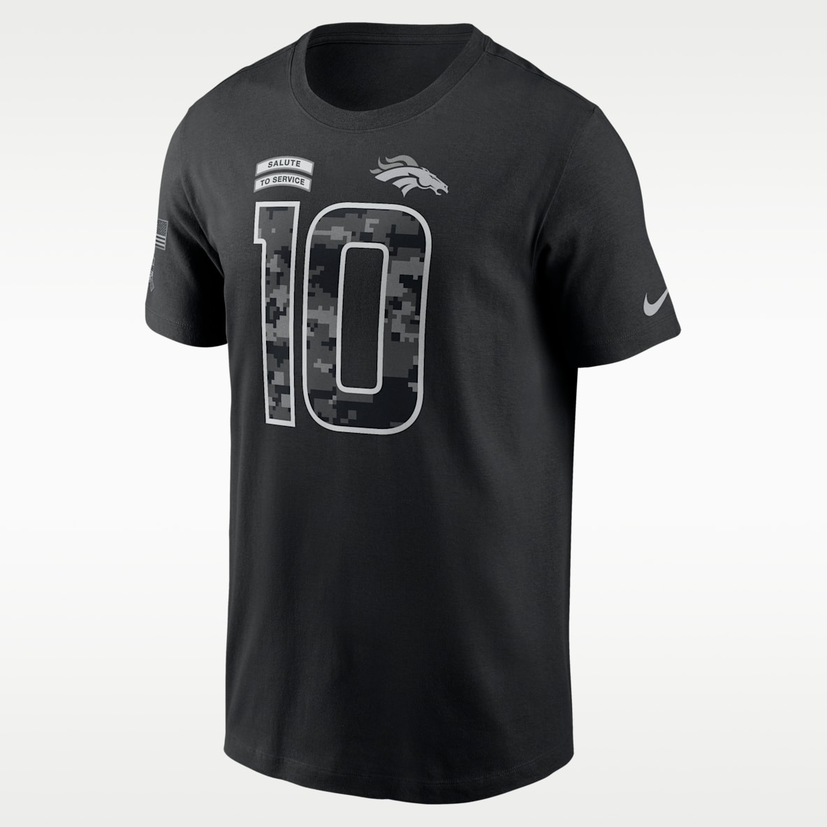 Bo Nix Denver Broncos Salute to Service Men's Nike NFL T-Shirt