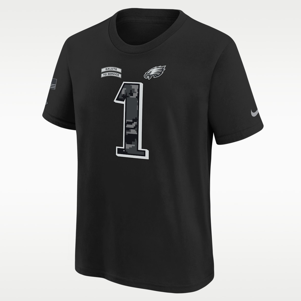 Jalen Hurts Philadelphia Eagles Salute to Service Big Kids' Nike NFL T-Shirt