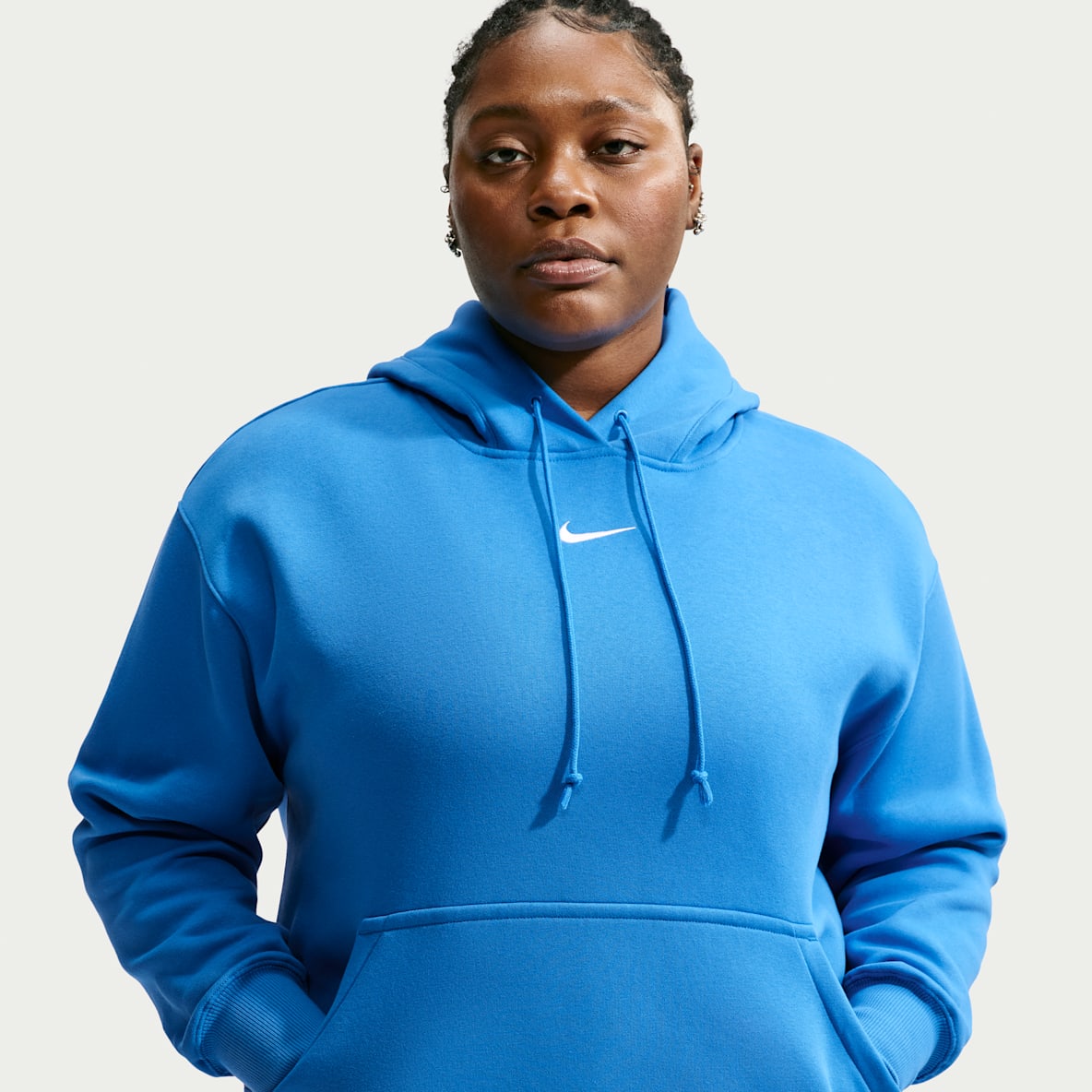 Nike Sportswear Phoenix Fleece Sudadera con gorro sin cierre oversized para mujer (talla grande)