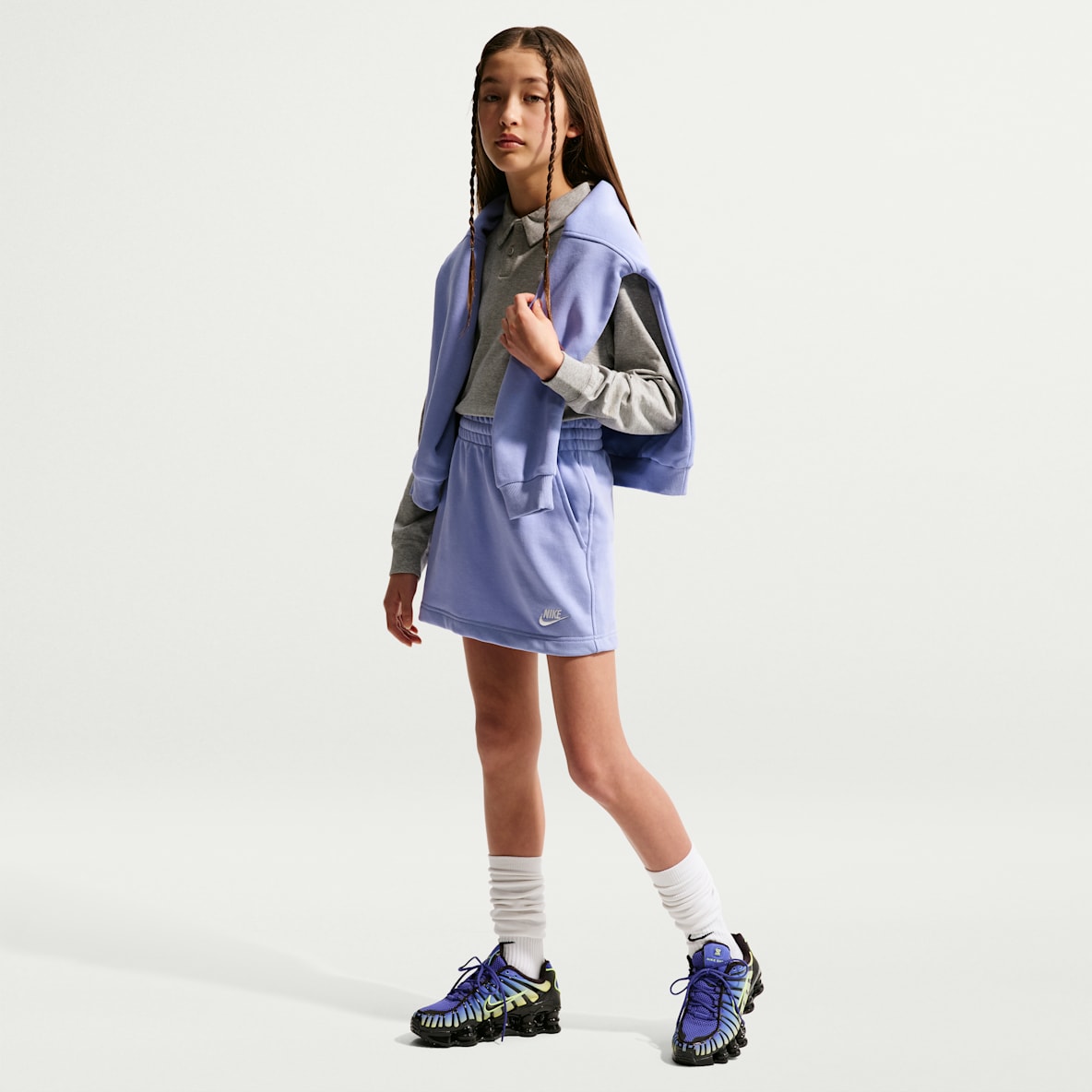 Nike Sportswear Club Big Kids' (Girls') French Terry Skirt