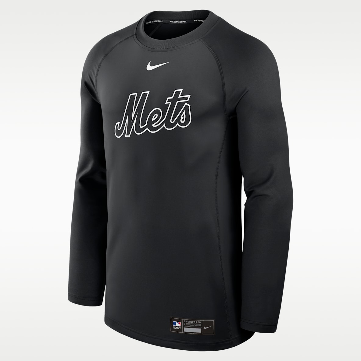 New York Mets Authentic Collection Game Time Playera de manga larga Nike Dri-FIT de la MLB para hombre