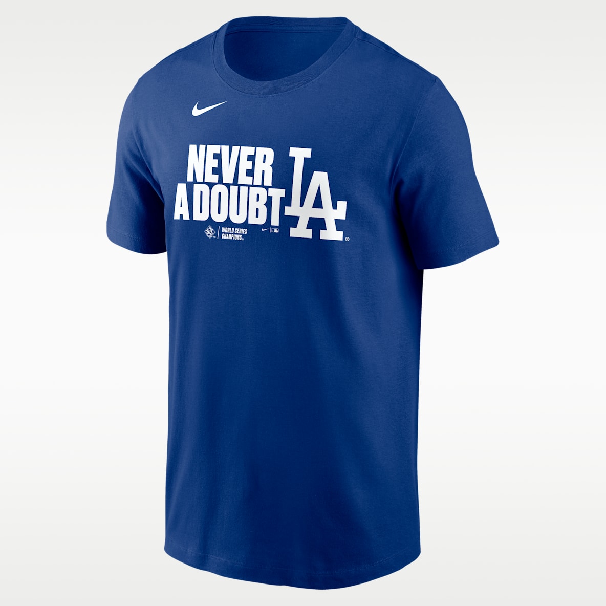 Los Angeles Dodgers 2025 World Series Champions Batting Clean Up Lockup Logo Men's Nike MLB T-Shirt