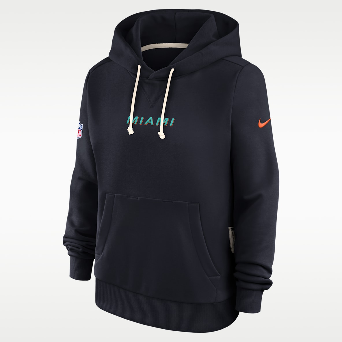 Miami Dolphins Rivalries Collection Sideline Women's Nike Dri-FIT NFL Pullover Hoodie
