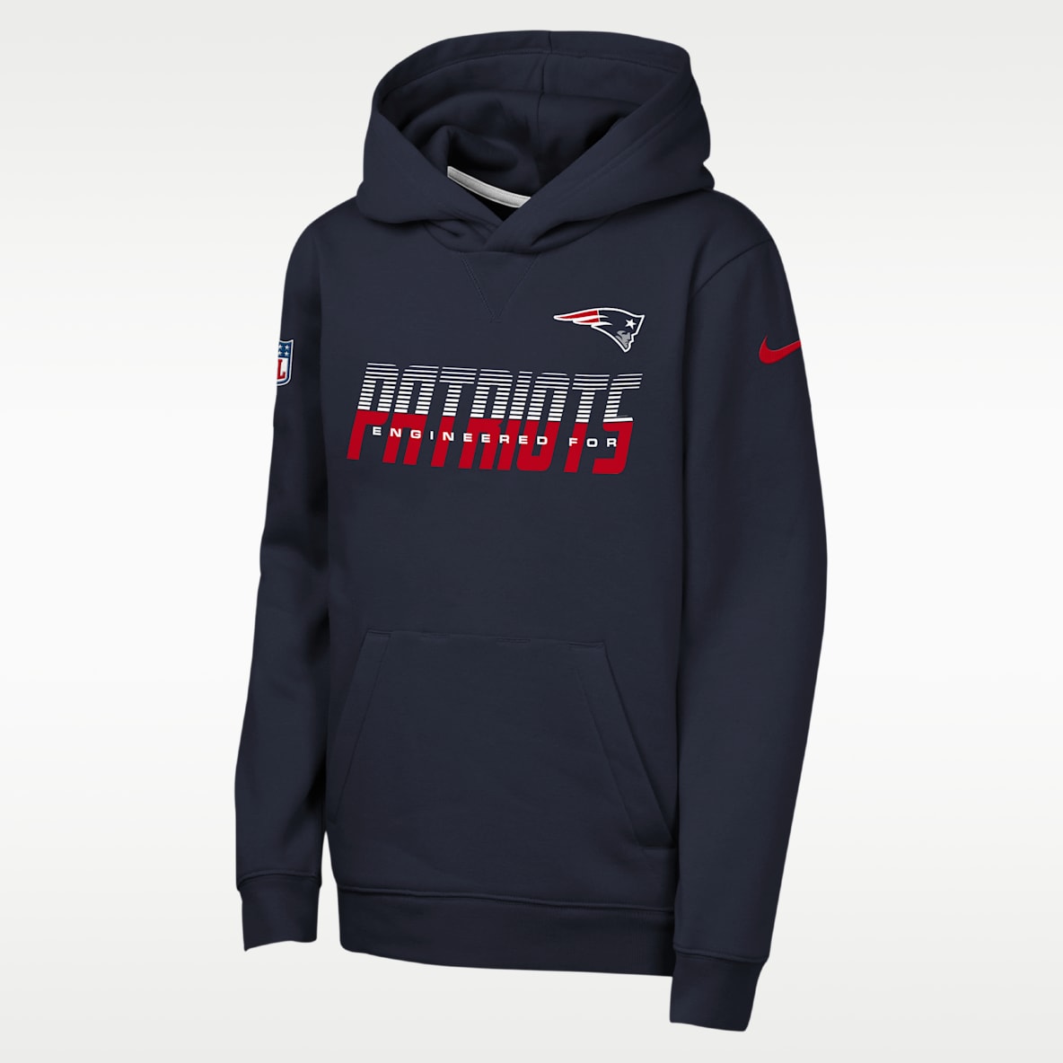New England Patriots Sideline Big Kids' Nike NFL Pullover Hoodie