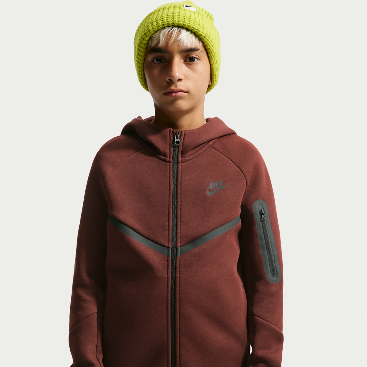 Nike Sportswear Tech Fleece Big Kids' Full-Zip Hoodie