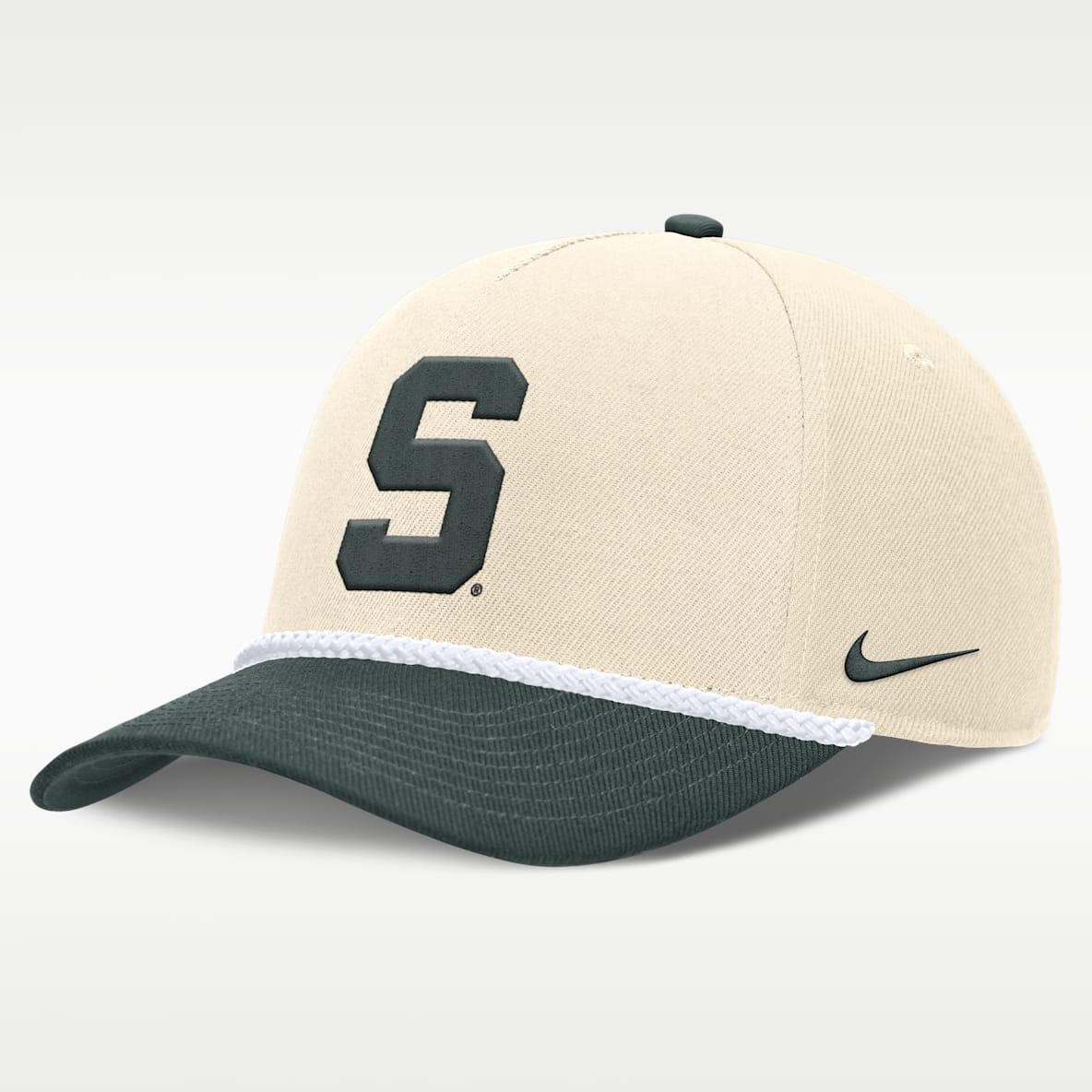 Michigan State Primetime Rope 2-Tone Rise Men's Nike College Adjustable Hat