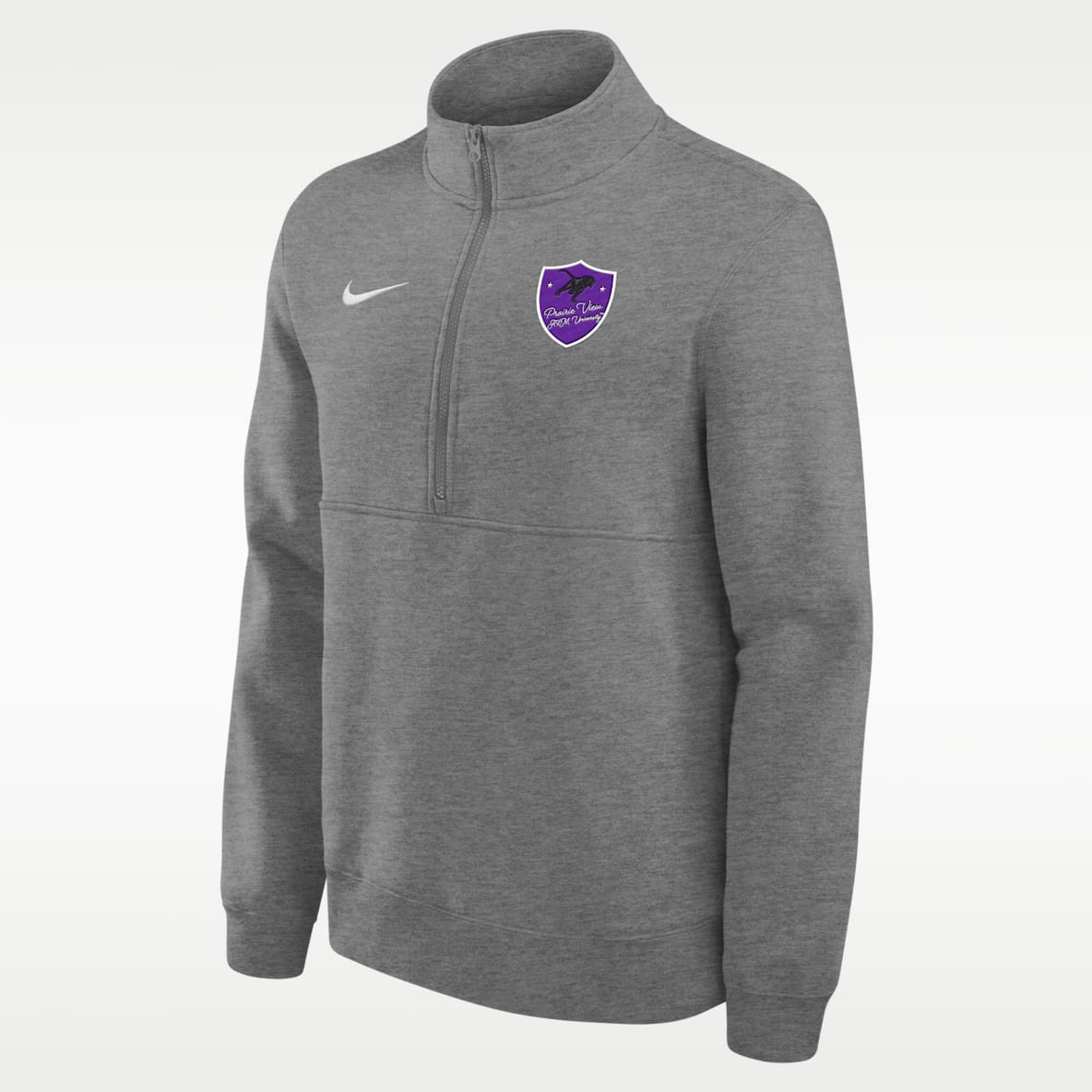 Nike College (Prairie View A&M University Men's Club Fleece 1/4-Zip Top