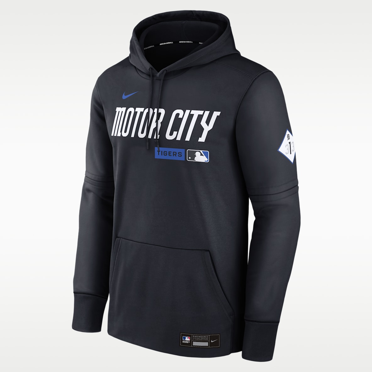 Detroit Tigers Authentic Collection City Connect Men's Nike Therma MLB Pullover Hoodie