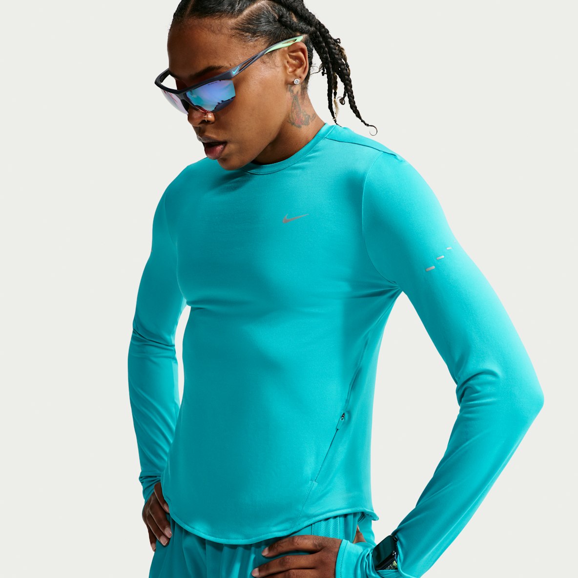 Nike Swift Women's Dri-FIT UV Long-Sleeve Crew-Neck Running Top