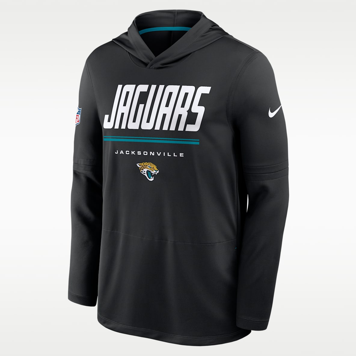 Jacksonville Jaguars Sideline Men's Nike Dri-FIT NFL Long-Sleeve Hooded Top