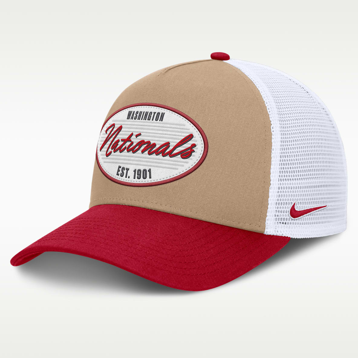 Washington Nationals Rise Men's Nike MLB A-Frame Trucker Adjustable Hat