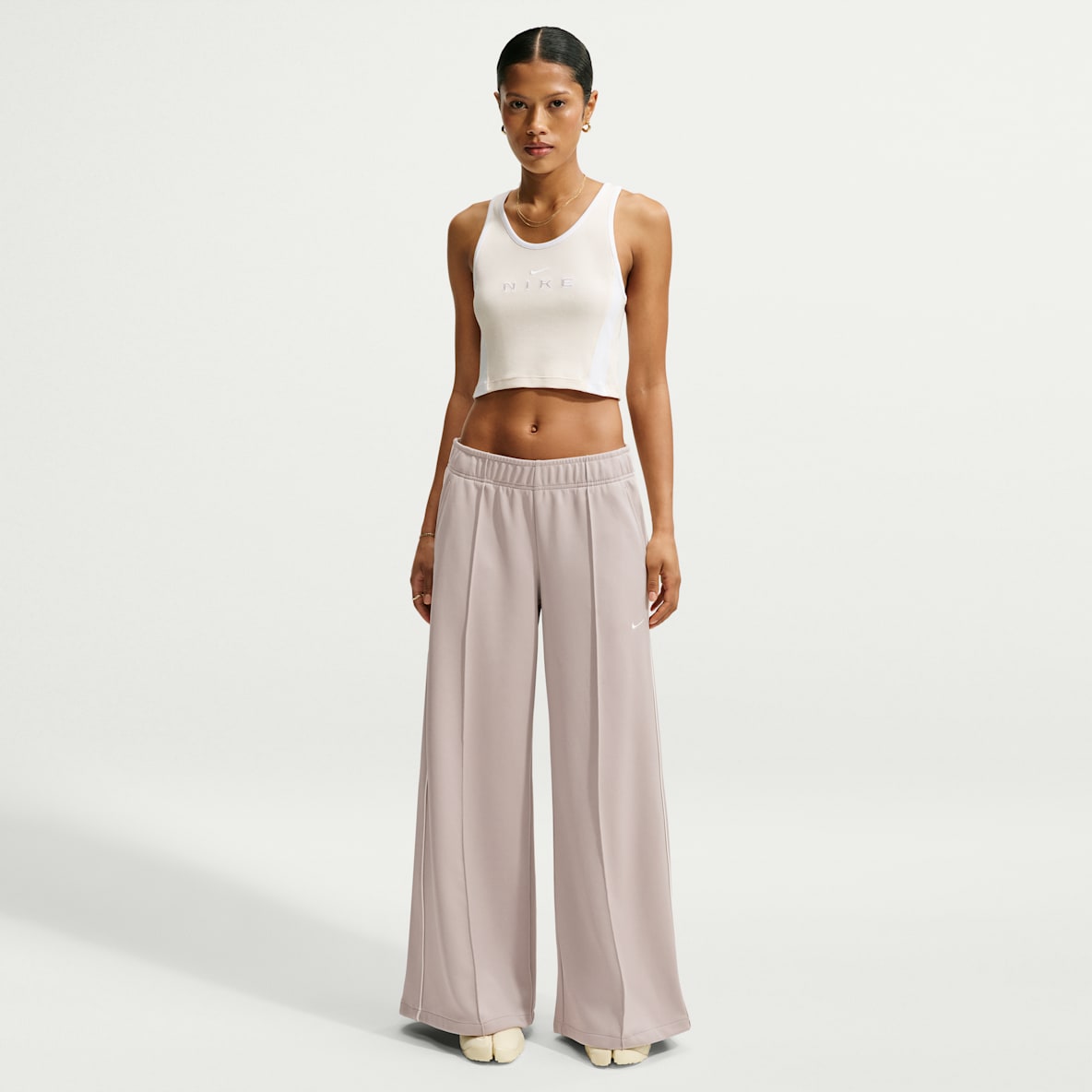 Nike Sportswear Women's Mid-Rise Wide-Leg Track Pants