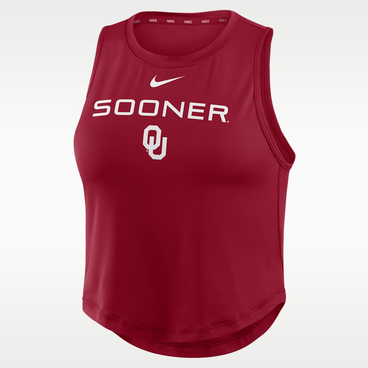 Oklahoma One Women's Nike Dri-Fit Cropped Tank Top