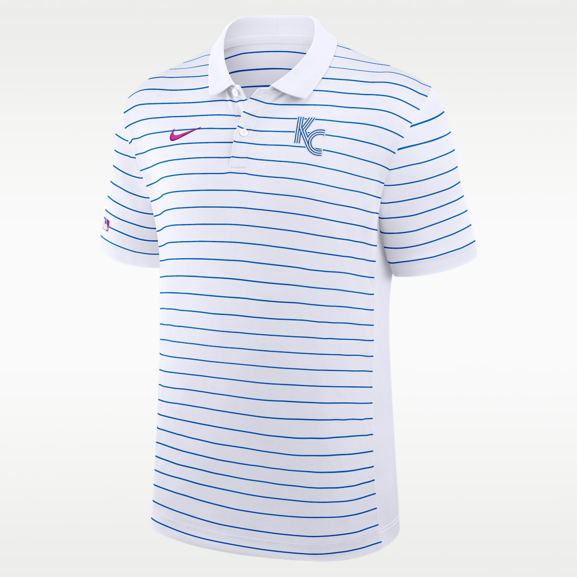 Kansas City Royals City Connect Striped Victory Men's Nike Dri-FIT MLB Polo