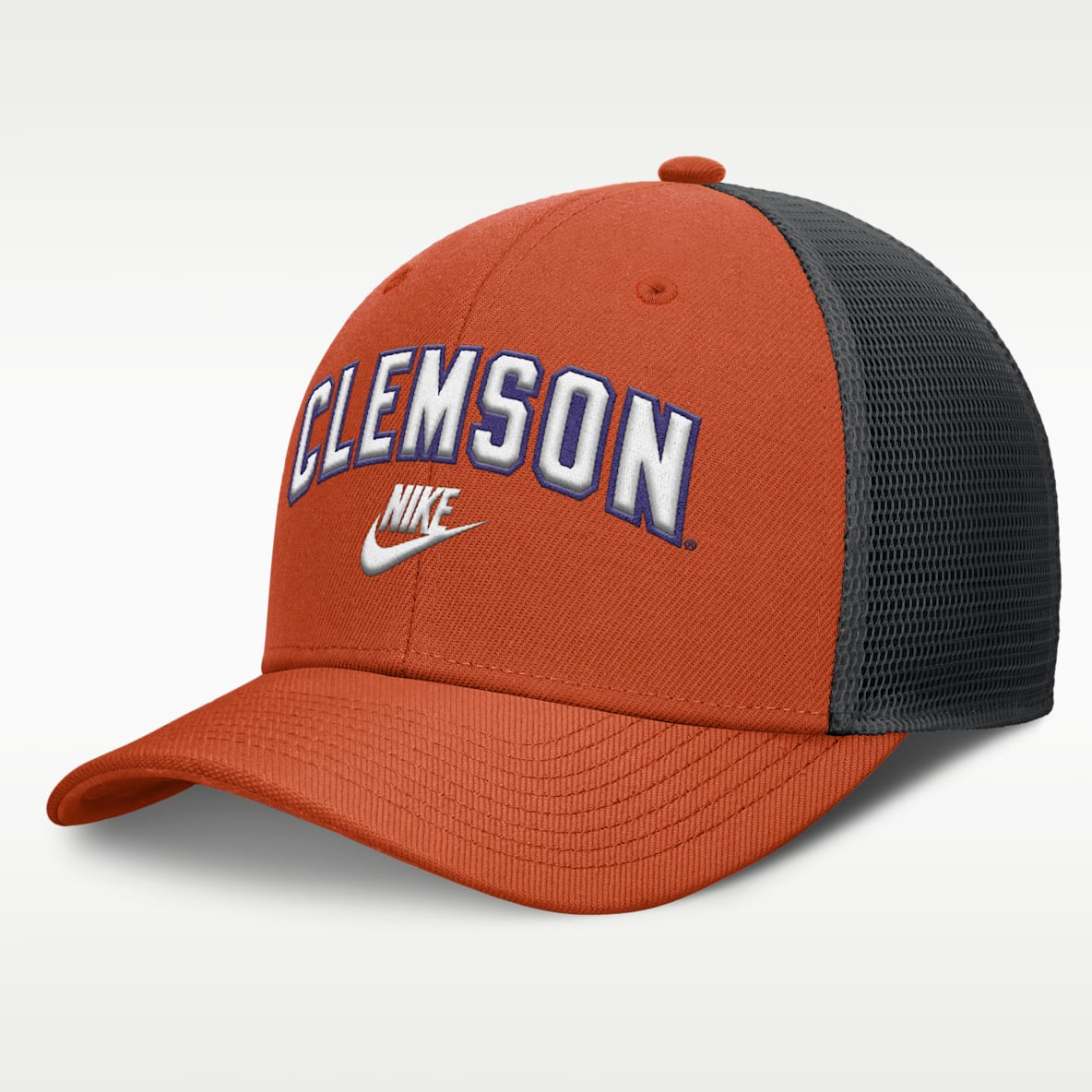 Clemson Legacy Arch Rise Men's Nike Dri-FIT College Trucker Adjustable Hat