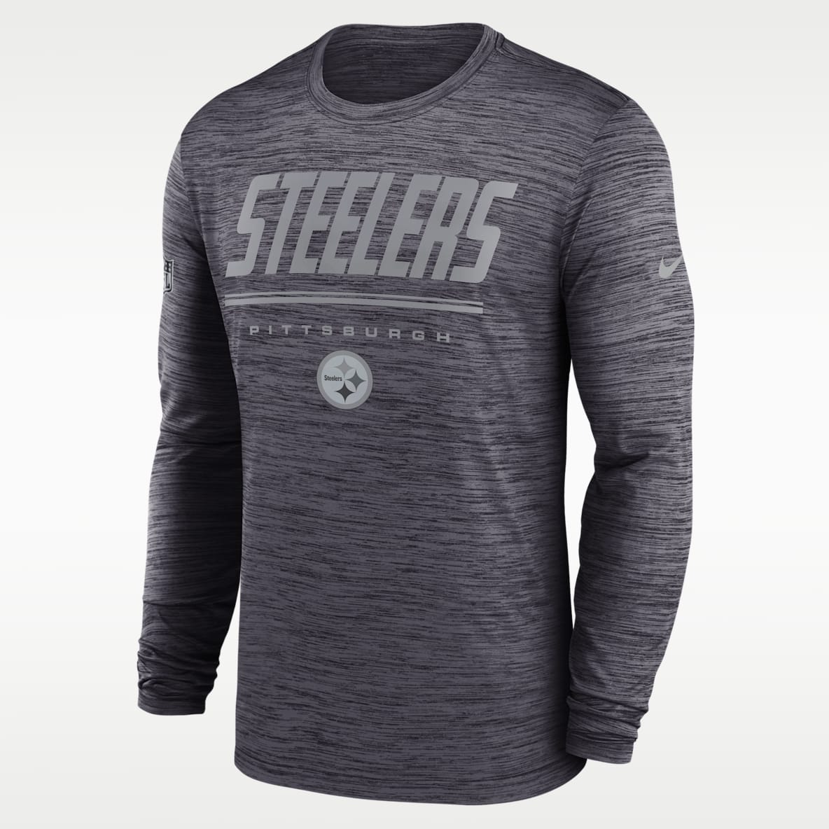 Pittsburgh Steelers Sideline Team Issue Velocity Playera de manga larga Nike Dri-FIT de la NFL para hombre