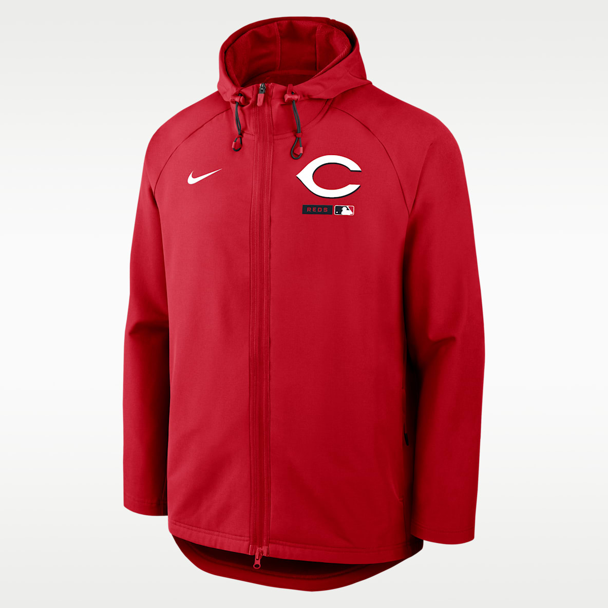 Cincinnati Reds Authentic Collection Men's Nike Therma-FIT MLB Full-Zip Hooded Jacket