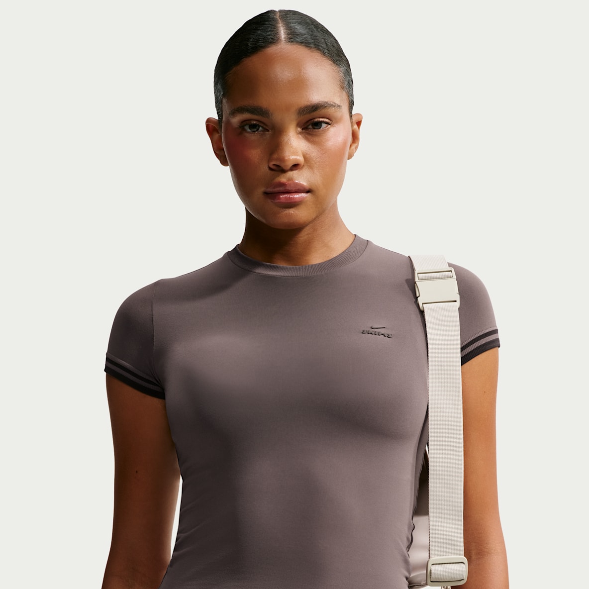NikeSKIMS Stretch Knit Haut court à col ras-du-cou pour femme